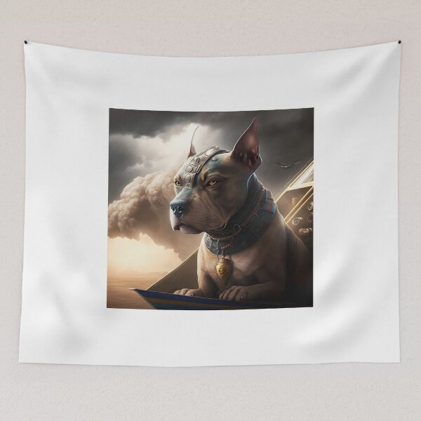 Item preview, Brown and blue Egyptian Staffordshire bull terrier designed and sold by epicevolution.