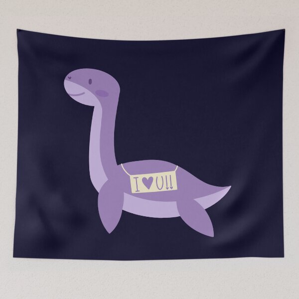 Item preview, Valentines Dinosaurs - Purple Water Dinosaur designed and sold by stylishdzign.