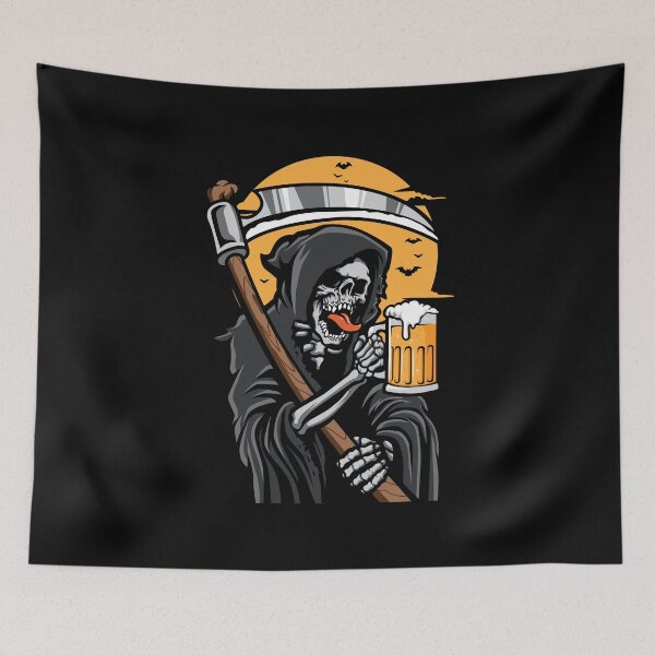 Item preview, Grim Reaper Drink Beer designed and sold by chomaruddin tri amboko.