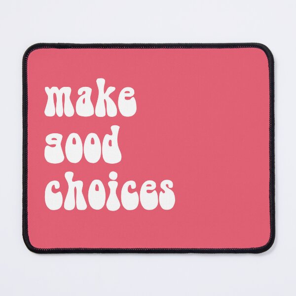 Item preview, Make Good Choices | Pink | 70s Style Sticker designed and sold by meandmissb.