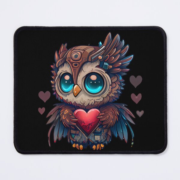 Item preview, Cyberpunk owl heart designed and sold by JoRealm.