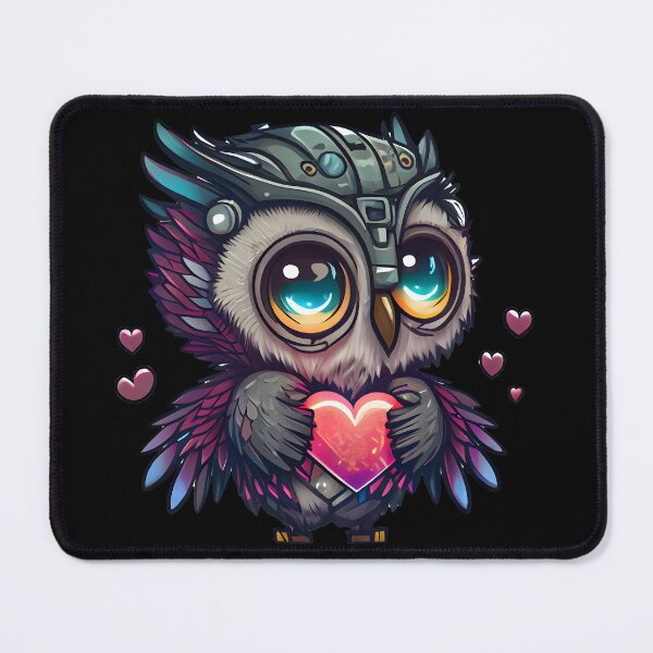 Item preview, Cyberpunk owl heart designed and sold by JoRealm.