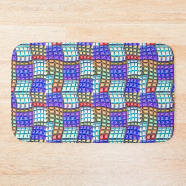 Item preview, Geometric Weave, Mosaic Bead Tile, AI Seamless Pattern designed and sold by KLP-Magick.