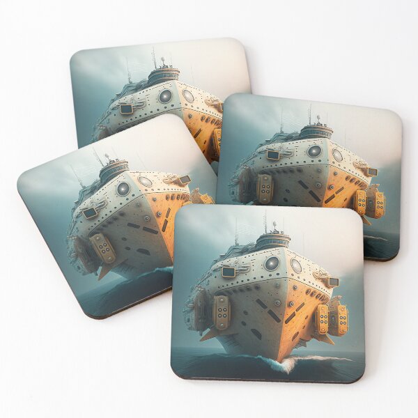 Item preview, The Unknown Ship Canvas Print Colorful Modern Digital Art designed and sold by Acnologiaa.