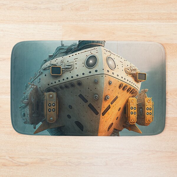 Item preview, The Unknown Ship Canvas Print Colorful Modern Digital Art designed and sold by Acnologiaa.