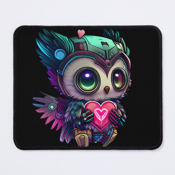 Item preview, Cyberpunk owl heart designed and sold by JoRealm.