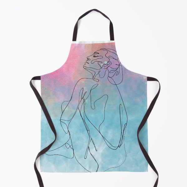 Item preview, crazy watercolor lady abstract art & canvas Prints designed and sold by ffstyles.