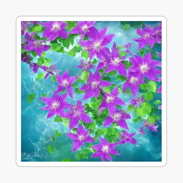 Clematis Sticker