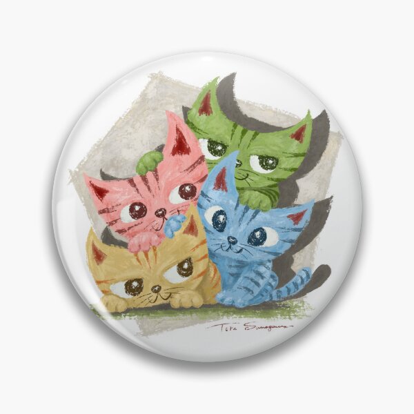 Item preview, group of colorful cats designed and sold by Toru Sanogawa.