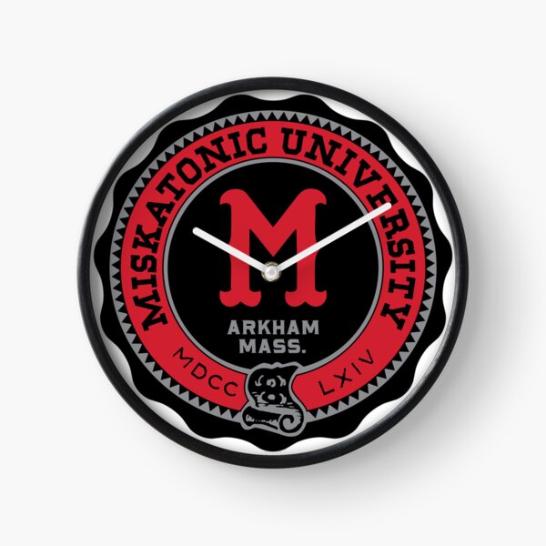 Miskatonic University Pin Clock