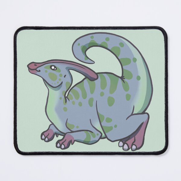 Item preview, Parasaurolophus Dinosaur Blue Left designed and sold by ArtMongoose.