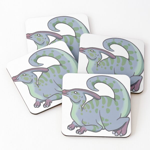 Item preview, Parasaurolophus Dinosaur Blue Left designed and sold by ArtMongoose.