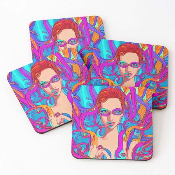 Item preview, Psychedelic Artwork Woman with Tentacles designed and sold by Mindscyther.