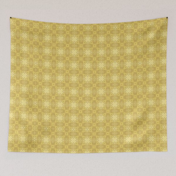 Item preview, Vibrant Golden abstract seamless geometric pattern  designed and sold by HappyVibesAlert.