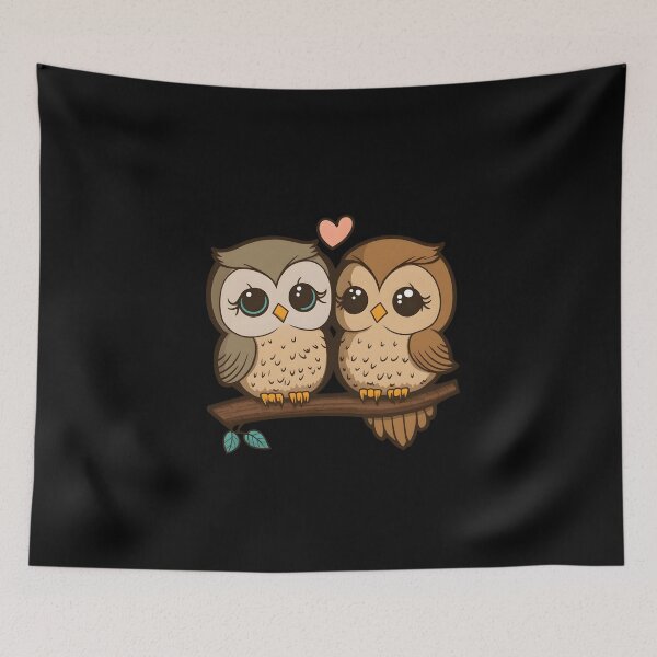 Item preview, chibi owls heart designed and sold by JoRealm.