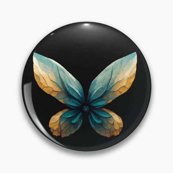 Item preview, Blue and Gold Leaf Stylized Butterfly designed and sold by A-Artistries.
