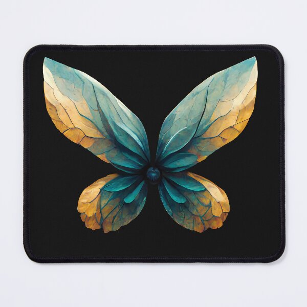 Item preview, Blue and Gold Leaf Stylized Butterfly designed and sold by A-Artistries.