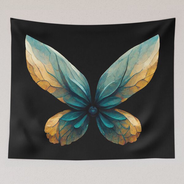 Item preview, Blue and Gold Leaf Stylized Butterfly designed and sold by A-Artistries.