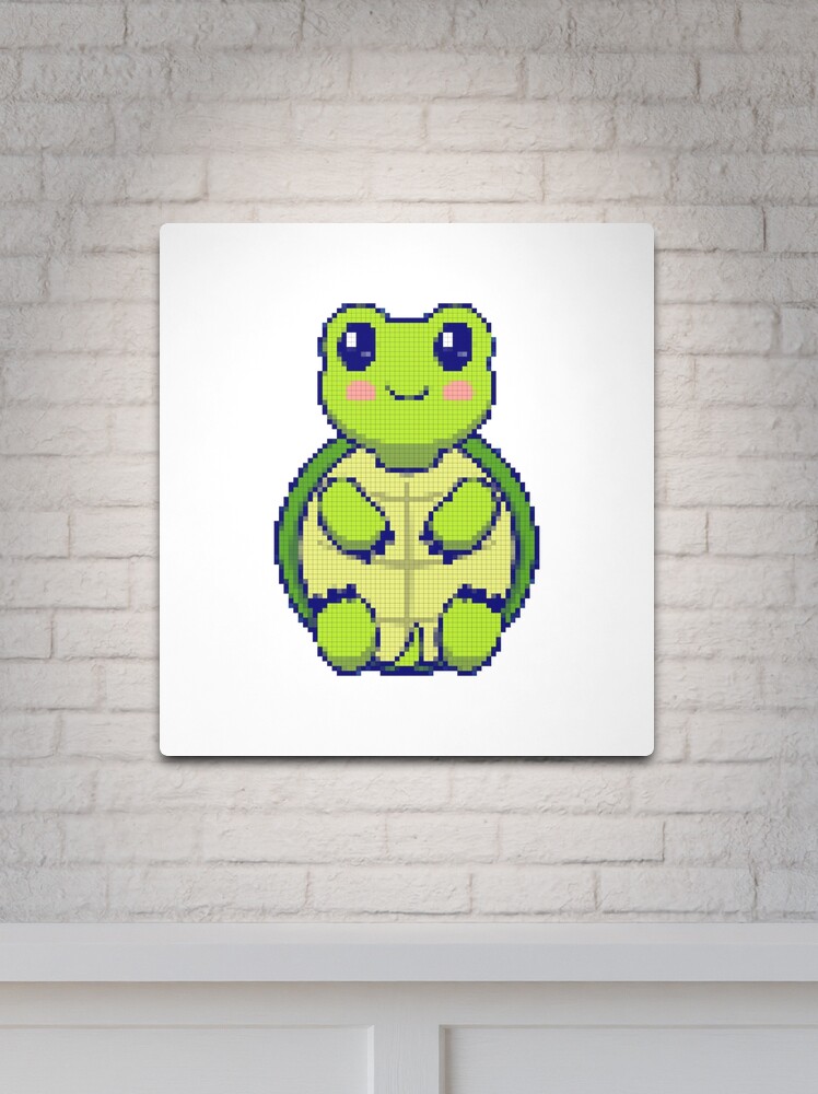 frog cartoon, pixelart 32x32 