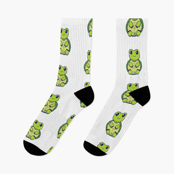 Item preview, Cute Baby Turtle Sitting with a Cute Face Pixel Art designed and sold by Add To Cart.