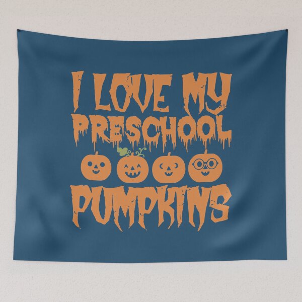 Item preview, i love my preschool pumpkins yellow shirt december student scare math designed and sold by EllisBryann.