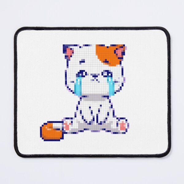 Item preview, Cute Sad Cat Crying With Tears Pixel Art designed and sold by Add To Cart.