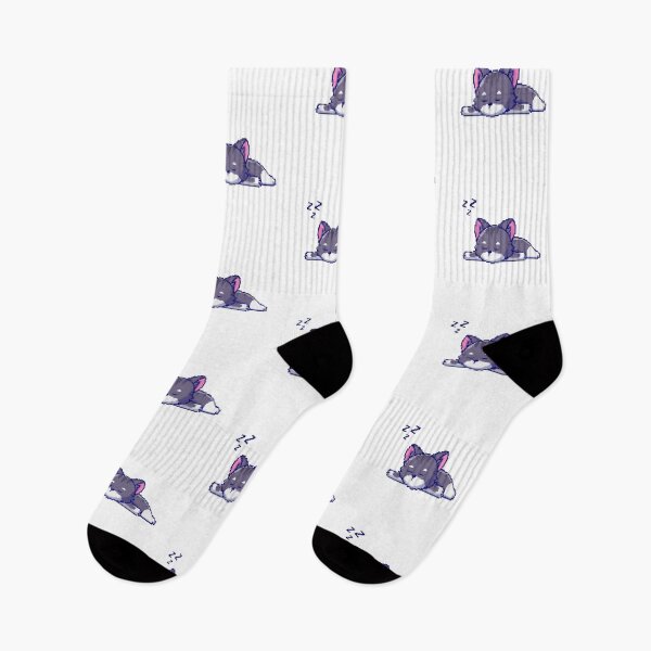 Item preview, Cute Funny Cat Sleeping Pixel Art designed and sold by Add To Cart.