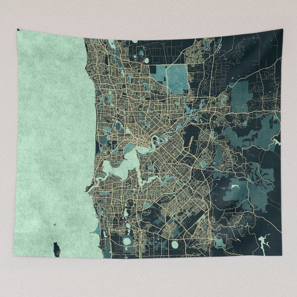 Item preview, Perth City Map of Australia - Summer designed and sold by deMAP.