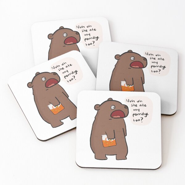 Item preview, Baby Bear eating goldfish designed and sold by Hanasroad.