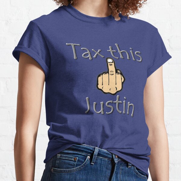 Canada Justin Trudeau Carbon Tax Middle Finger Classic T-Shirt