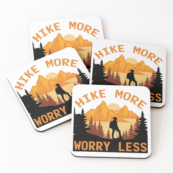 Item preview, Artwork hike more worry less men's tee designed and sold by incred.
