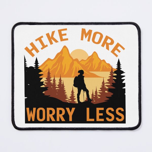 Item preview, Artwork hike more worry less men's tee designed and sold by incred.
