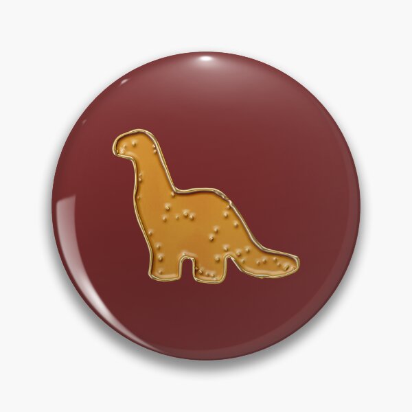 Item preview, Apatosaurus Chicken Nugget Enamel Pin designed and sold by EnamelStudio.