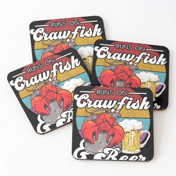 Item preview, Woman Runs on Cajun & Beer, Louisiana Crawfish designed and sold by Merchking1.
