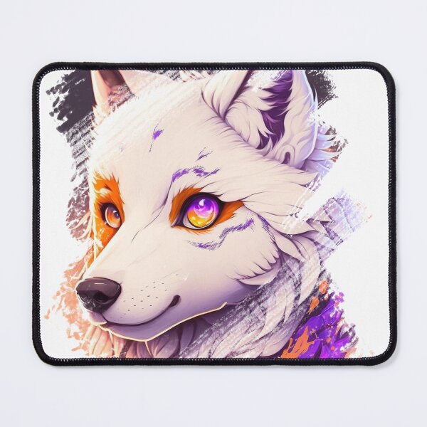 Item preview, Anime wolf character portrait designed and sold by Wolf-Bros.