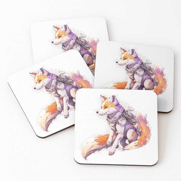Item preview, Cool arctic white and orange wolf design designed and sold by Wolf-Bros.