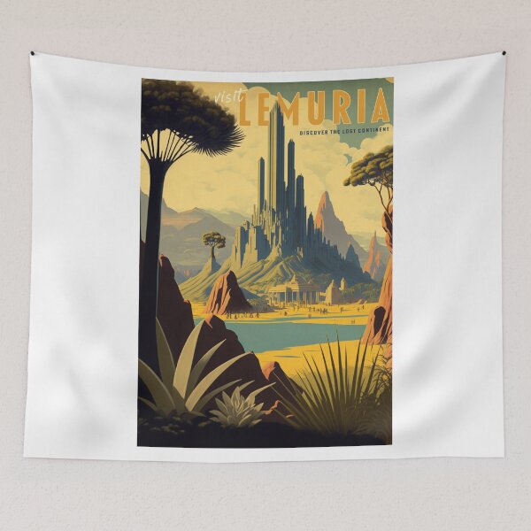 Item preview, Lemuria - Vintage Travel Poster designed and sold by Boundliss.