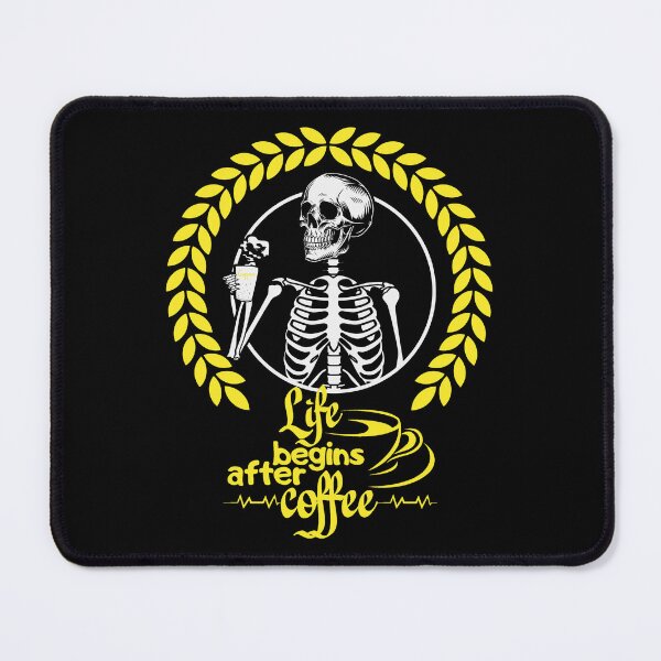 Item preview, Life Begins After Coffee Skeleton designed and sold by RockBeeDesigns.