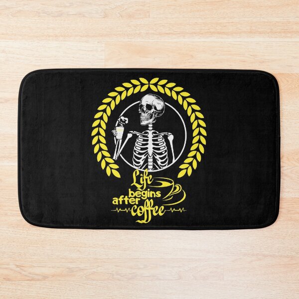 Item preview, Life Begins After Coffee Skeleton designed and sold by RockBeeDesigns.