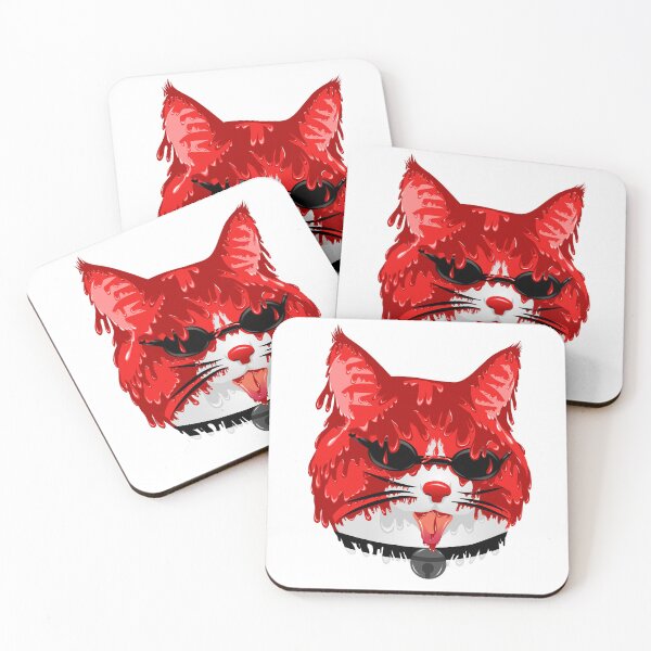 Item preview, Red Cat grime art designed and sold by AmsaOza.