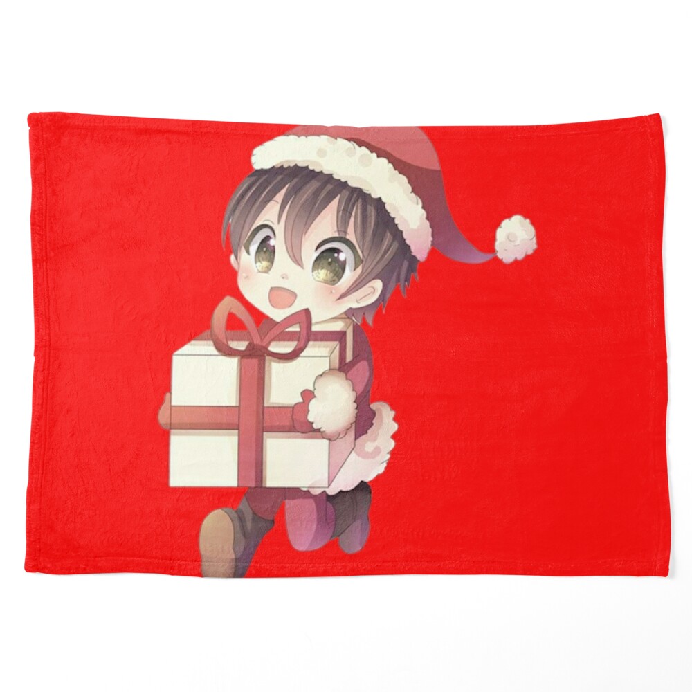 Download Captivating Anime Girl Celebrating Christmas with Santa Claus  Wallpaper | Wallpapers.com