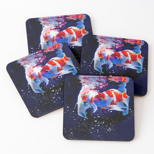 Item preview, Koi Carp Gold fish fishing Watercolour Painting Art designed and sold by getlyart.