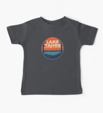 Lake Tahoe Kalifornien Nevada Vintage State Travel Aufkleber Baby T-Shirt