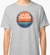 Lake Tahoe California Nevada Vintage State Travel Decal Classic T-Shirt