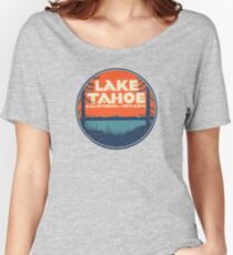Lake Tahoe California Nevada Vintage State Travel Decal Women's Relaxed Fit T-Shirt