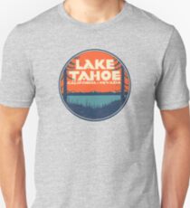 Lake Tahoe California Nevada Vintage State Travel Decal Unisex T-Shirt
