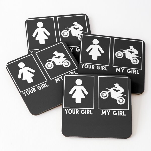 Artikelvorschau, Your GF vs My GF, Funny Motocross Biker Girl entworfen und verkauft von Merchking1.