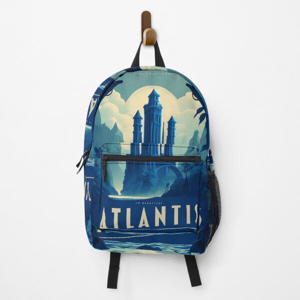 Item preview, Atlantis - Vintage Travel Poster in blue designed and sold by Boundliss.