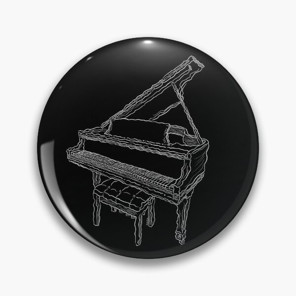 Item preview, Black and white piano designed and sold by doodletokki.