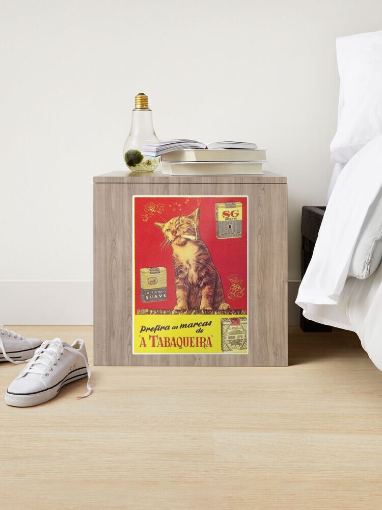 Cat Smoking Advertisement Product A Tabaqueira Poster Poster for Sale by  haruljihan